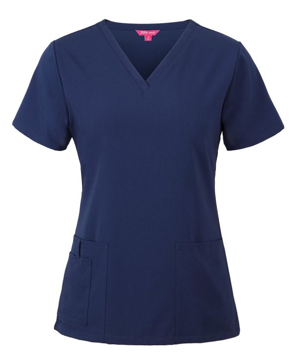 4SNT1 - Ladies Nu Scrub Top - HOSPITAL ESSENTIAL