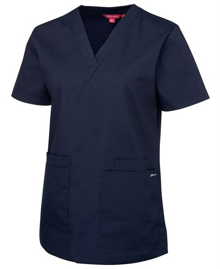 4SRT1 - Ladies Scrubs Top - HOSPITAL ESSENTIAL