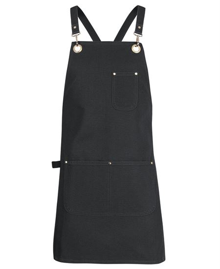 5ACBP - 65x75 Brass Eyelet Canvas Apron with PU Strap