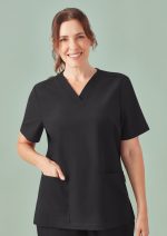 CU543LS - Womens Pulse V-Neck Scrub Top