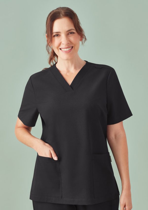 CU543LS - Womens Pulse V-Neck Scrub Top