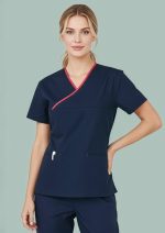 H10722 - Womens Contrast Scrub Top