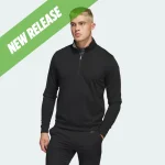 Pullover - Adidas Mens Elevate Quarter Zip Pullover - Black