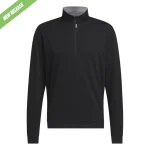 Pullover - Adidas Mens Elevate Quarter Zip Pullover - Black
